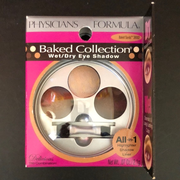 Physicians Formula Baked Sands 3692 Baked Collection Wet/Dry Shadow Trio - Picture 1 of 4